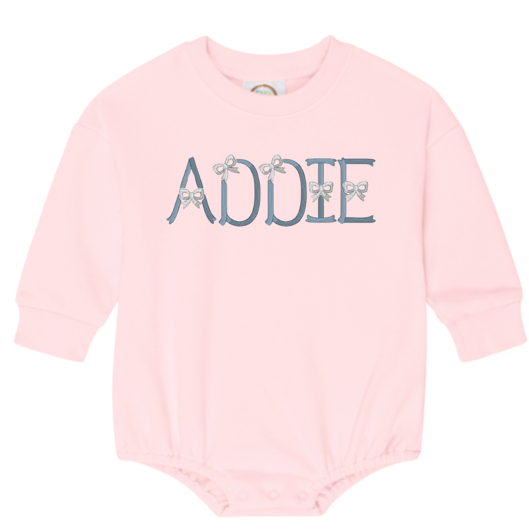 Girls Bow Sweatshirt & Bubble