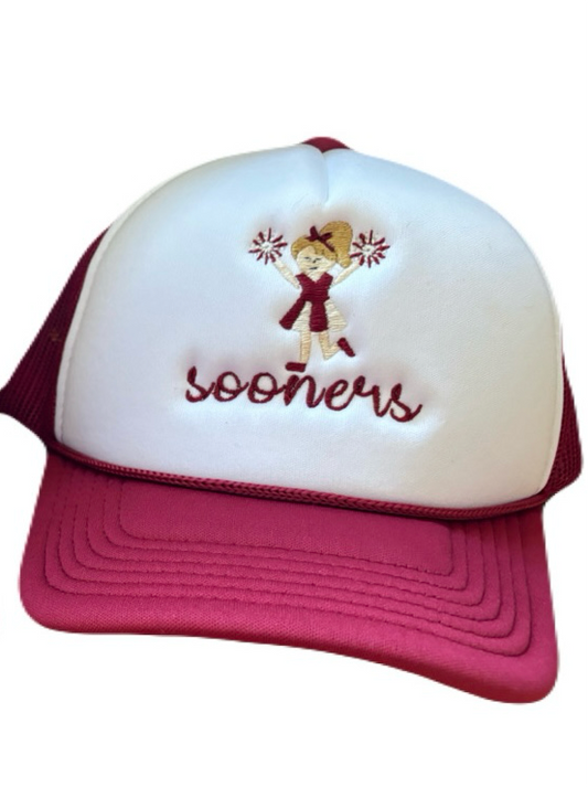 “Sooners” Cheerleader Youth Hat