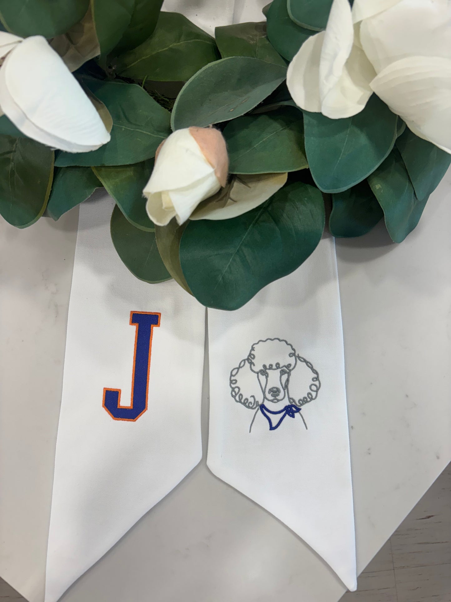 Custom Dog Breed Wreath Sash