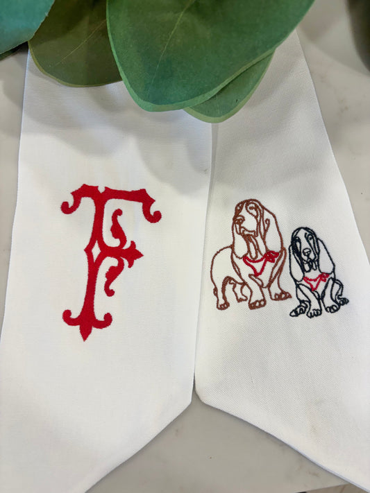 Custom Dog Breed Wreath Sash