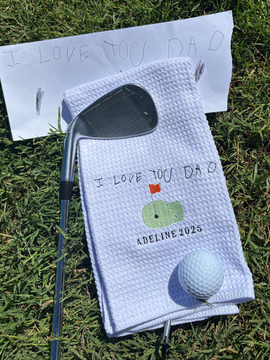Kid’s Handwriting Golf Towel