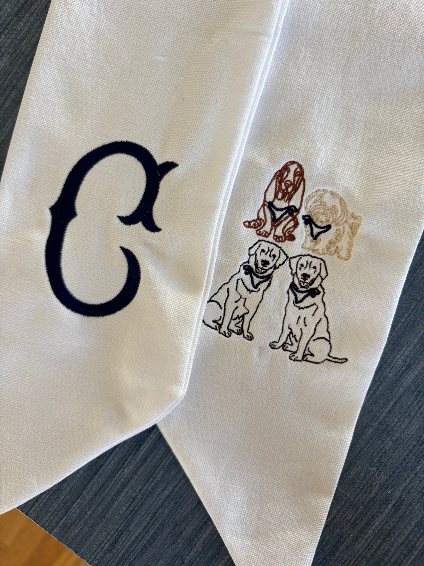 Custom Dog Breed Wreath Sash