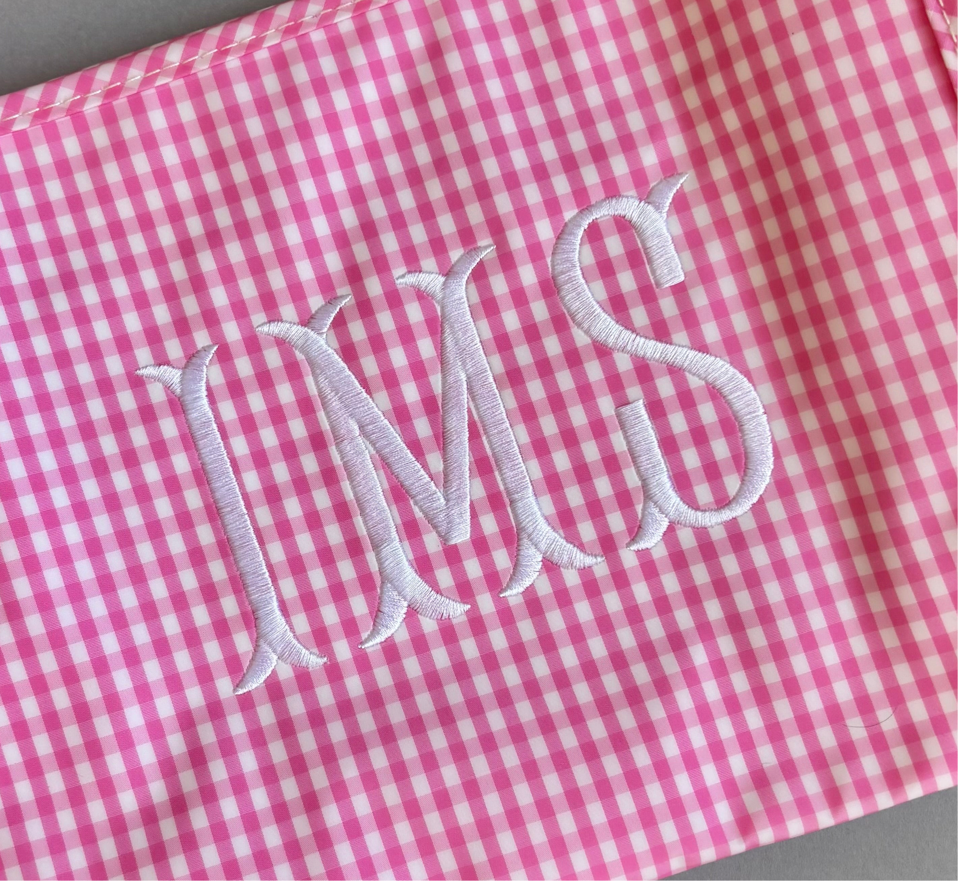 PINK GINGHAM TRVL DESIGN ROADIE